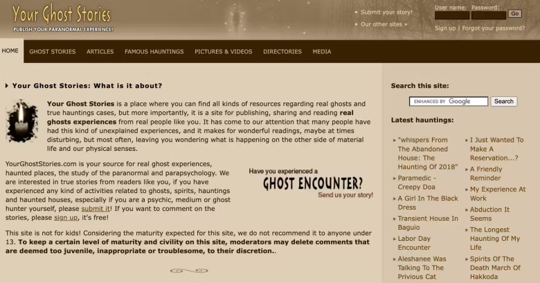 Your Ghost Stories