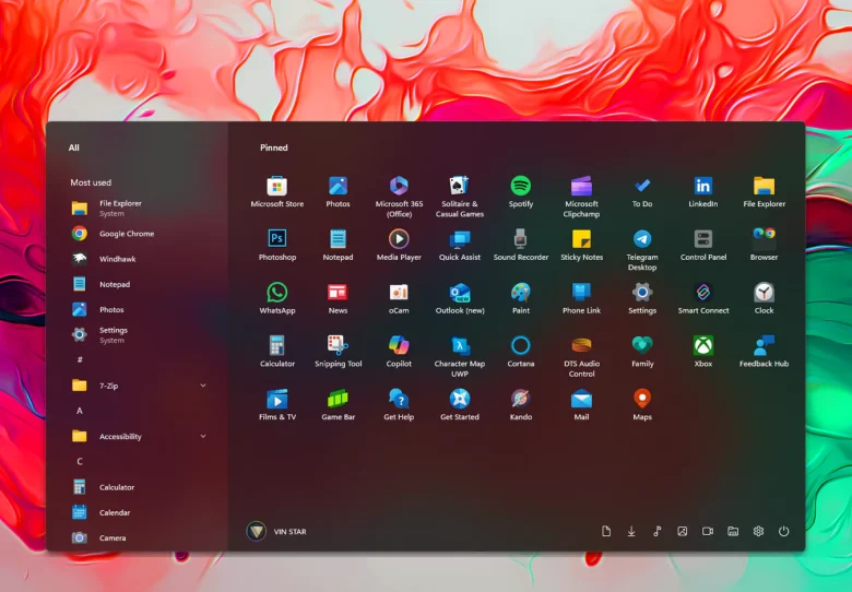 Windhawk Start Menu Styler
