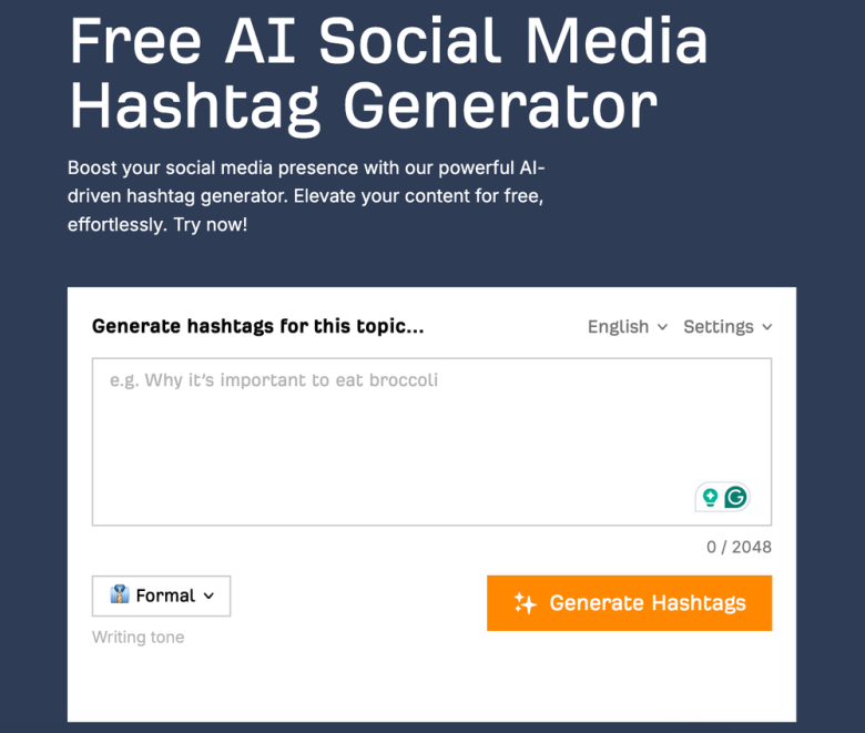 Ahrefs Hashtag Generator