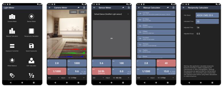 Light Meter App